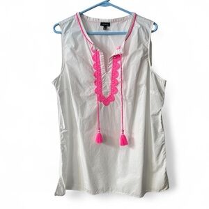 Talbots Tunic with Embroidered Details size XL